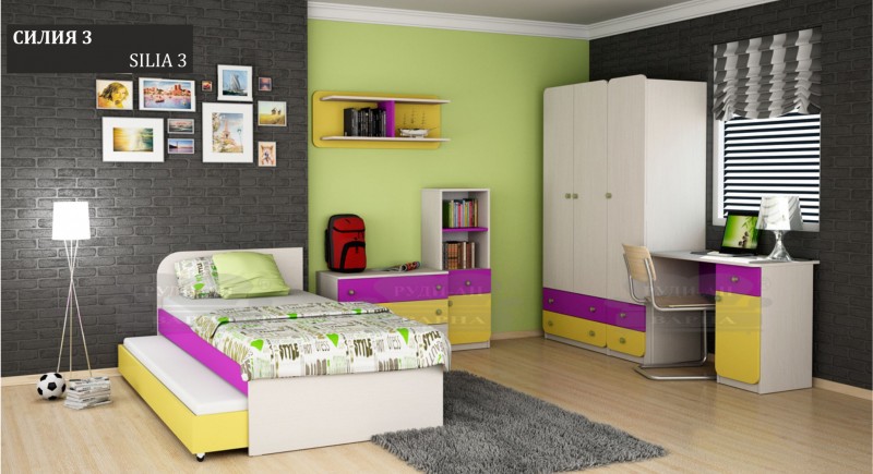 Modular children's bedroom system Silia-3