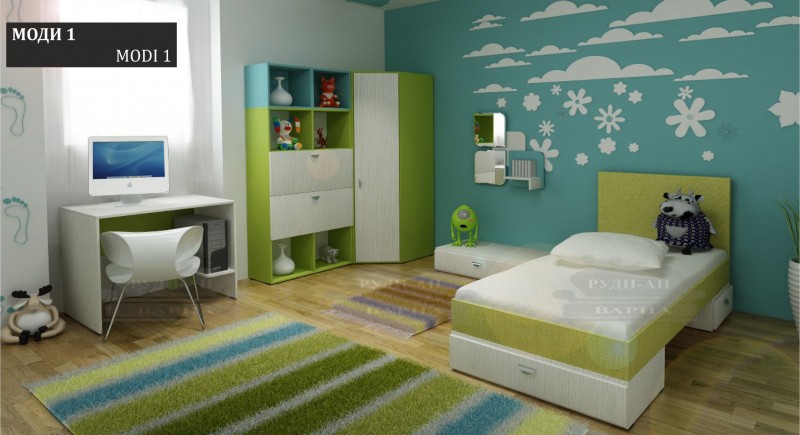 Modular children's bedroom system Modi-1