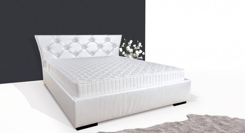 ALFA upholstered bed & headboard